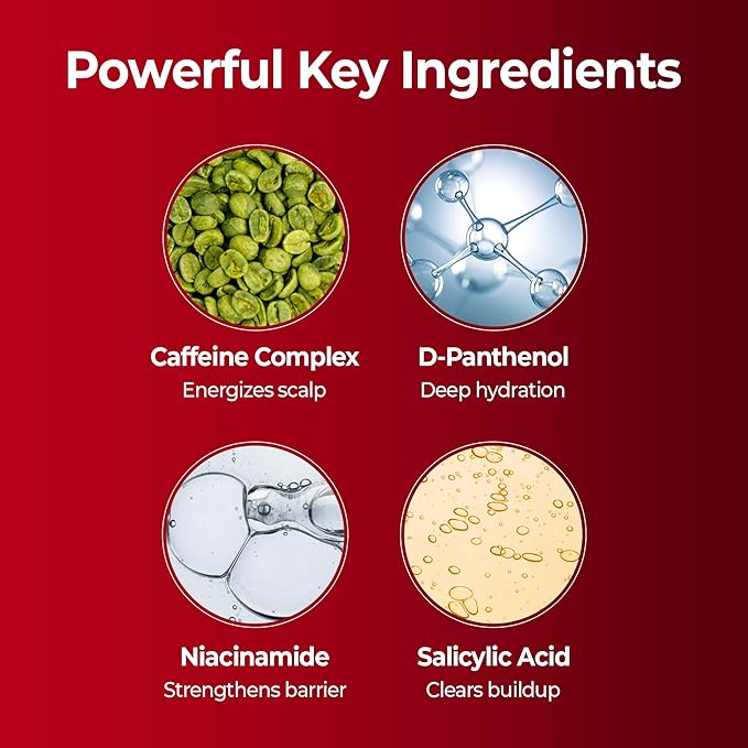 KUNDAL Caffeine Scalp Shampoo [Baby Powder] – Sulfate-Free Korean Hair Care with Menthol & Botanical Extracts – For Fuller-Looking Hair, Scalp Refresh & Strength – 16.9 Fl Oz, Stocking Stuffers