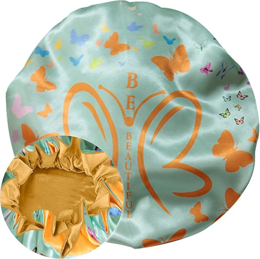 Discover Premium Ruffle Silk Satin Sleeping Bonnets Hair, Moisture Retention, and All-Night Comfort.