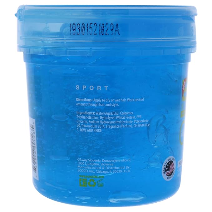 Nvey Eco Styling Gel, Sport, Clean Scent, 16 Fl Oz