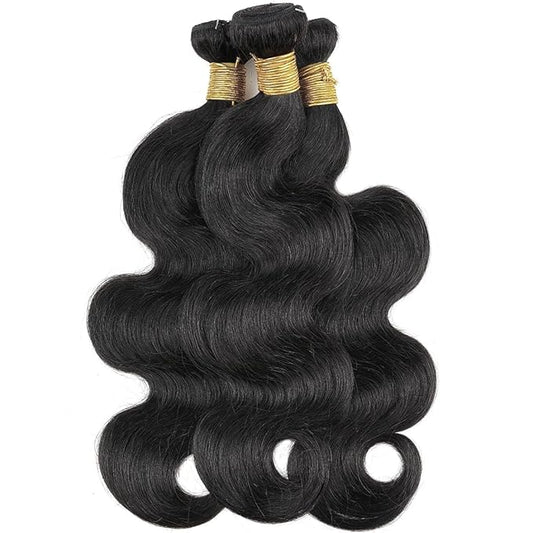 Human Hair Bundles Body Wave Brazilian Weaves 22 22 22inch 12A 100% Unprocessed Virgin Human Hair Body Wave Quick Raw 3 Bundles Deals Natural Black