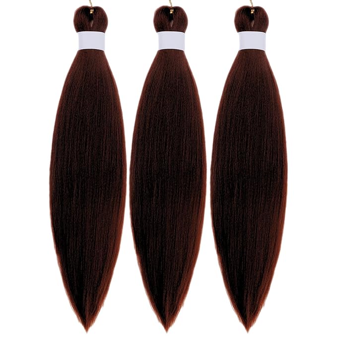 Kids Braiding Hair Pre stretched 16 inches Color 33 Brown Yaki ez Braid Braiding Hair for Kids Knotless Braids