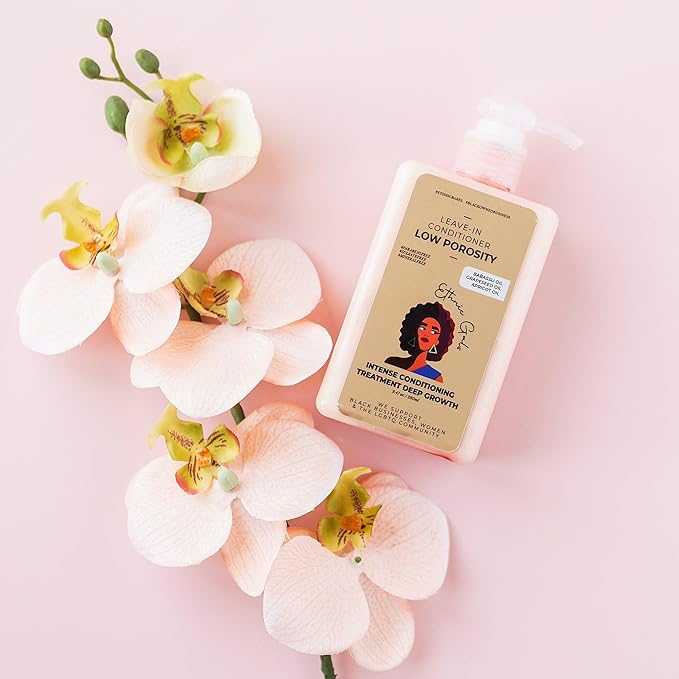 Low Porosity Leave In Conditioner, with Shea Butter & Aloe - 9.5 fl oz - Deep Moisturizing Conditioner Hydration for Curly Natural Hair, Low Porosity Hair Products | Ethnic Gals