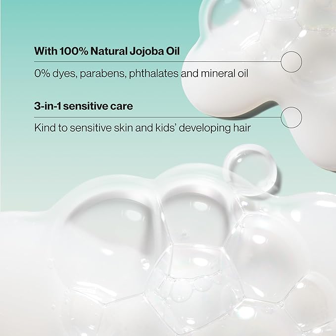 Suave Kids Purely Fun 3 in 1 Shampoo, Conditioner & Body Wash, Original Clean Scent, Hypoallergenic, Tear-Free Formula, Dermatologist Tested, 4 Count, 28 FL OZ