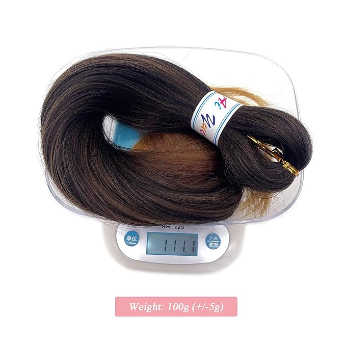 1b/30/27 Braiding Hair Pre Stretched 32 Inch 1b to Brown Blonde Ombre Braiding Hair Extensions for Crochet Braids Yaki Knotless Hypoallergenic Pre Sectioned Braiding Hair