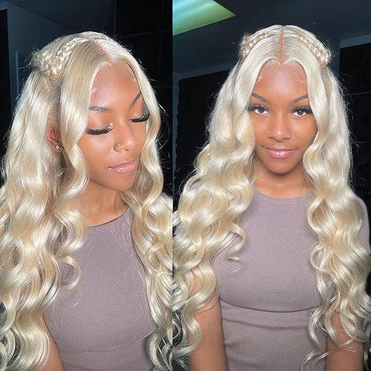 20Inch 613 Blonde Wig Human Hair 180% Density 13x6 Body Wave Lace Front Wigs Human Hair Glueless Wigs Pre Plucked With Baby Hair (20 inch, 613 Blonde Wig)