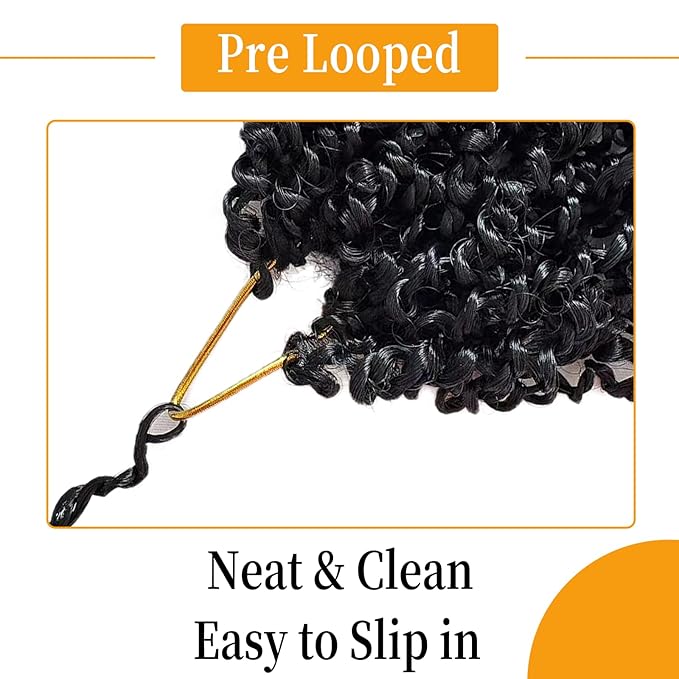 12 Inch Pre-Looped Yanky Twist Crochet Hair, 30 Strands/Pc, Mini Passion Twists, Senegalese Braiding Hair (OT30, 8 Pcs/Pack)