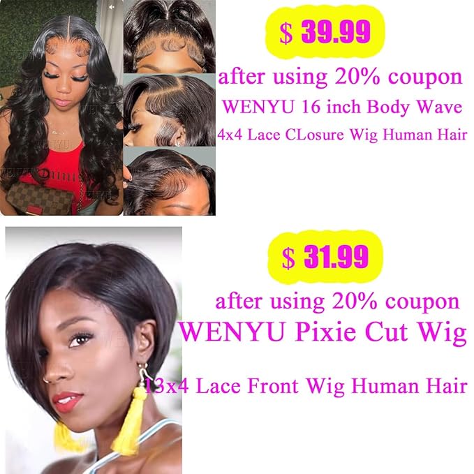 WENYU Kinky Curly Human Hair Drawstring Ponytail For Black Women 8A Brazilian Virgin Kinkys Curly Clip In Ponytail Extension Human Hair Pieces Natural Black (12 Inch Kinky Curly Drawstring)