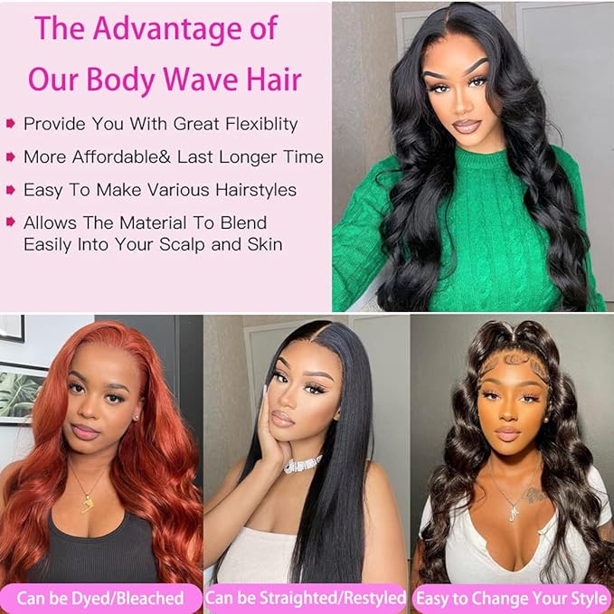 12A Body Wave Bundles Human Hair(26 28 30 Inch)100% Unprocessed Brazilian Virgin Human Hair Body Wave 3 Bundles Hair Extension Full Density for Black Women Natural Color