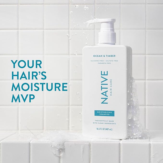 Native Ocean & Timber Shampoo and Conditioner Contain Naturally Derived Ingredients | All Hair Types, Color & Treated, Fine to Dry Damaged, Sulfate & Dye Free - 2-Pack