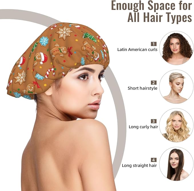 Satin Silk Bonnet for Sleeping Women Double Layer Sleep Hair Bonnets Caps for Curly Braid Hair