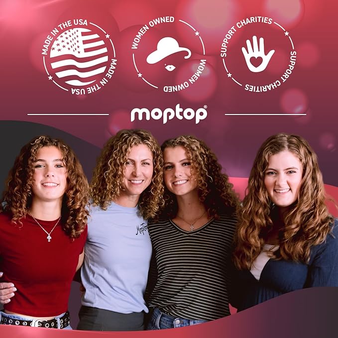 MopTop Salon Anti Frizz Hair Gel – Salon Quality Curl Defining Gel to Enhance Wavy, Curly and Kinky-Coily Hair, Medium Hold, For Frizz Control, with Aloe, Sea Botanicals & Honey (Citrus Medley, 8oz)