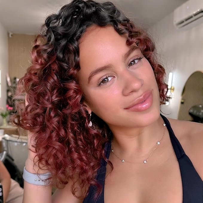 7 Packs GoGo Curl Crochet Hair 10 Inch Short Curly Crochet Hair for Women Deep Wave Beach Curl Crochet Braids Synthetic Braiding Hair Extensions(10 Inch, OT350)