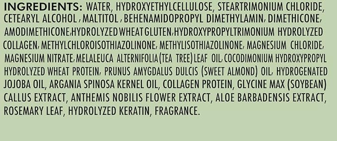 Tea Tree Oil Hair Mask - Conditioner and Deep Moisturizer Treatment for Dry Damaged Hair - With Hydrating Protein for Advanced Repair - Soothing for Itchy Scalps and Dandruff