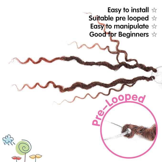 Fulcrum Goddess Locs Crochet Hair 10 Inch, 8 Packs New Faux Locs Crochet Hair for Black Women, Crochet locs with Curly Ends (10Inch (Pack of 8), T350#)