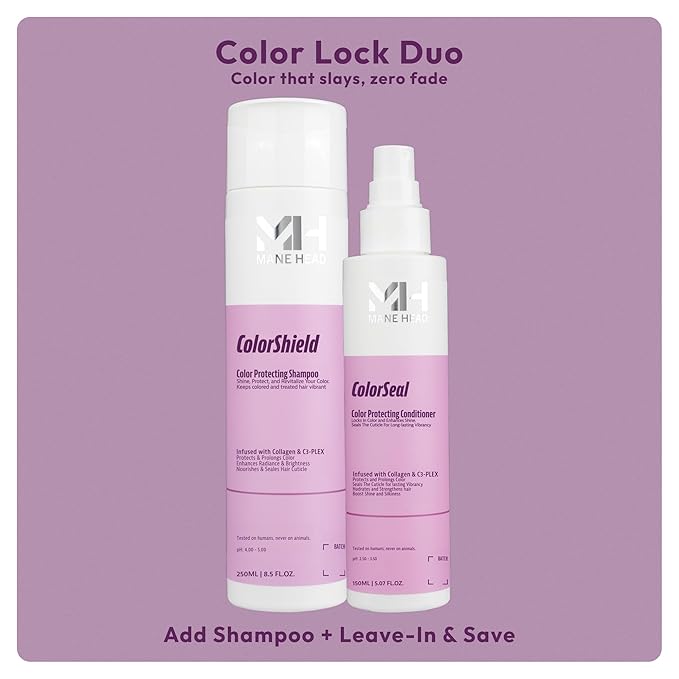 ColorShield Shampoo for Color Treated Hair 8.5 oz - Color Safe Formula with Collagen & C3-PLEX - Italian Made Professional Salon Quality Sulfate Free Hair Dye Protection