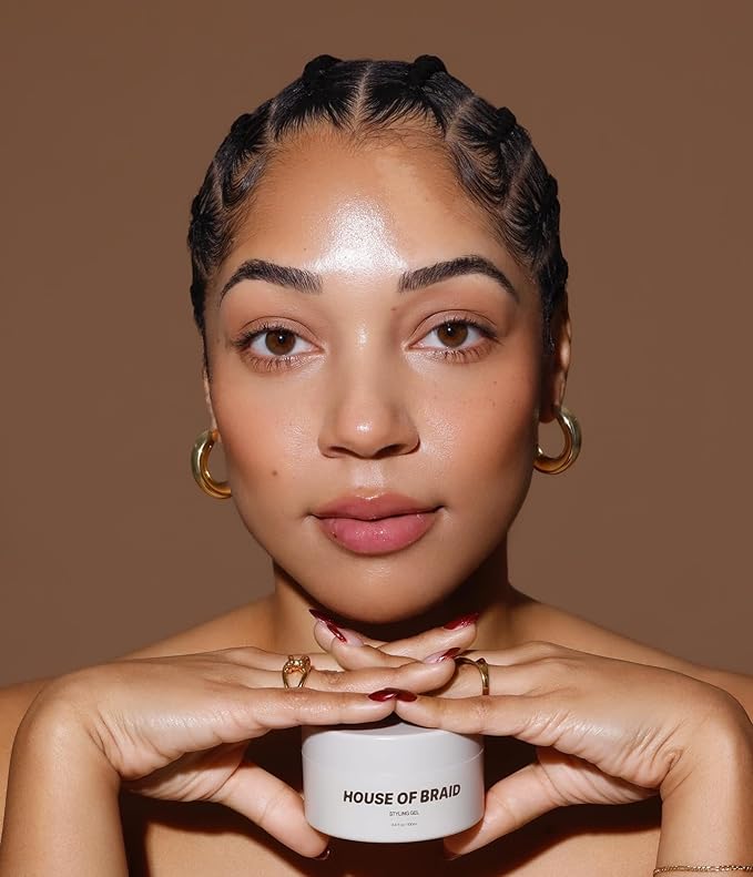 Hair Styling Gel - Extra Hold for Curly, Wavy, Slick Back, Edge Control, Braid Gel - Non Toxic, Frizz and Flake Free Hair Jam with All Natural Ingredients (3.4 Oz)