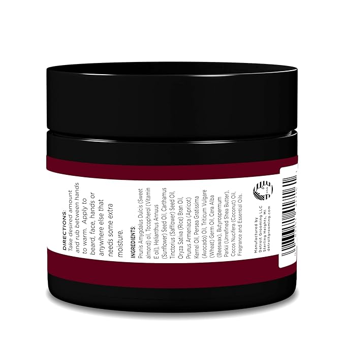 Detroit Grooming Co. Beard Butter for Men | Softens, Thickens & Hydrates with Safflower Oil & Shea Butter | Corktown Scent, 2oz