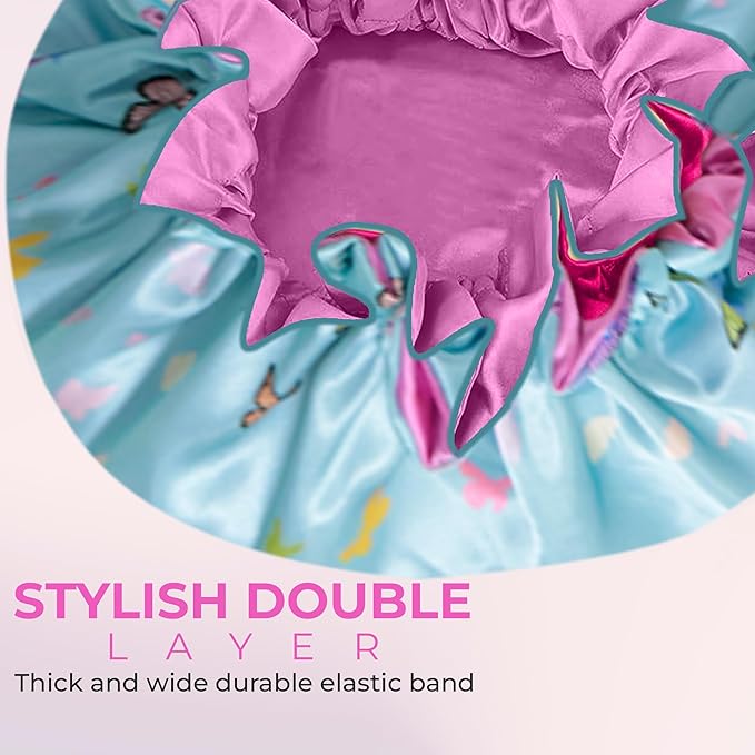 Discover Premium Ruffle Silk Satin Sleeping Bonnets Hair, Moisture Retention, and All-Night Comfort.