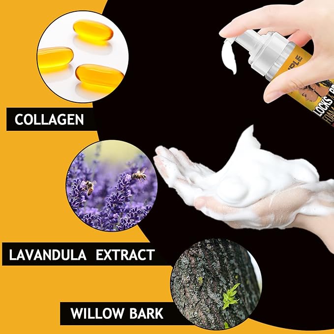 Braid Foam Control Braid Mousse for Braids Twist, Locs, No Flake Extra Hold High Shine Style and Moisturizes, Hair Braiding Mousse for Braids Lightweight Easy to Apply 8fl oz