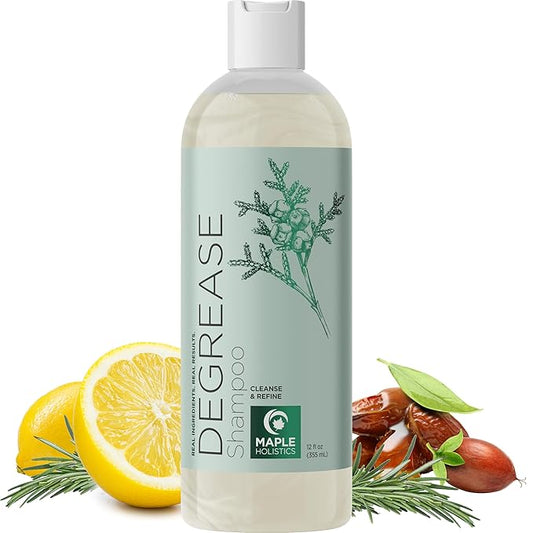Clarifying Shampoo for Oily Hair and Scalp - Degrease Deep Cleansing Shampoo Build Up Remover with Rosemary Oil for Greasy Hair & Scalp - Vegan Color Safe Sulfate Paraben & Cruelty Free (12 Fl Oz)