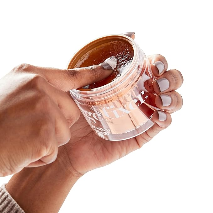 Red by Kiss Edge Fixer Hair Shine Gel, 24 Hour Max Hold, Non-Flaking, Biotin B7 Infused, Natural Styling, Professional Edge Control Wax, Perfect for Braiding (Sweet Lychee)