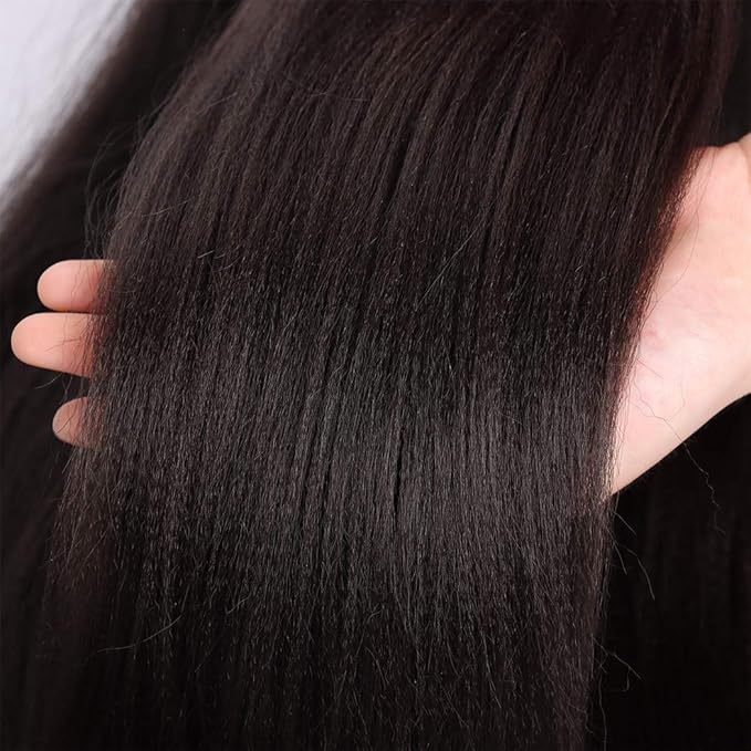 Pre Stretched Braiding Hair Extension Brown Soft Yaki 12 Inch Short Prestretched Braids 8 Packs Hair for Kids Women Girls, 4#