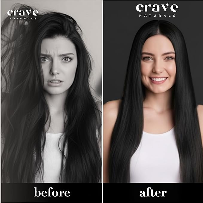 Crave Naturals Mini Detangler Hair Brush Black – Glide Thru Hair Detangler Brush for Women, Kids & Toddlers – Gentle Scalp Care, No-Pain Tangle-Free Hairbrush for All Hair Types, Travel Hair Brush