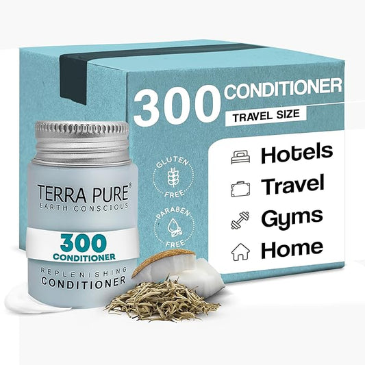 Terra Pure White Tea & Coconut Conditioner, Travel Size Hotel Amenities, 1 oz. (Case of 300)
