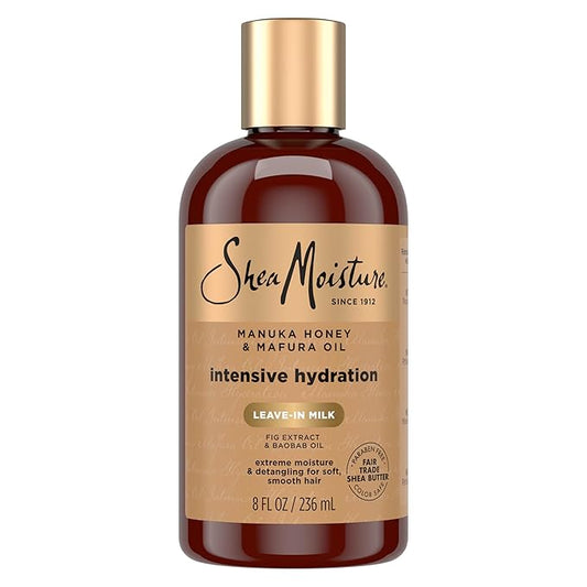 SheaMoisture Hydration Hair Milk Manuka Honey and Mafura Oil for Dry Hair to Hydrate and Style Hair 8 oz