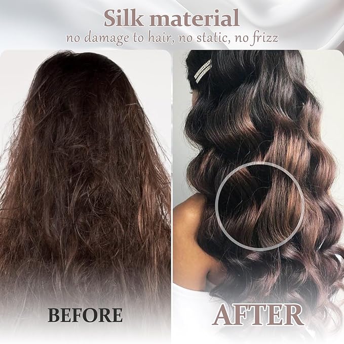 2 Pack 100% Pure Silk Pillowcase for Hair and Skin, Both Sides Mulberry Silk Pillowcases with Hidden Zipper, Cooling Pillowcase 19 Momme, 600 Thread Silk Pillow Cases King Size, White