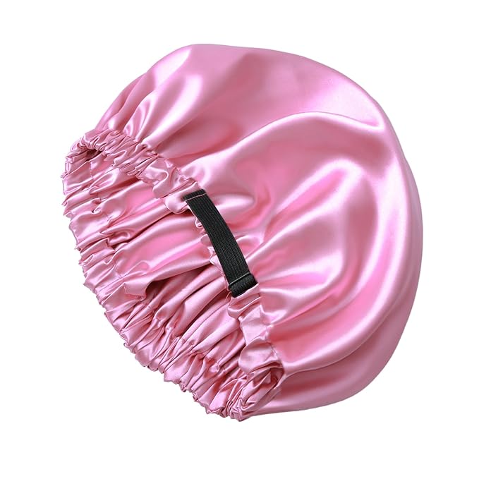 Silk Bonnet for Sleeping Women,Adjustable Satin Bonnet for Women Curly Natural Hair,Double Layer Anti Frizz Soft Sleep Cap.