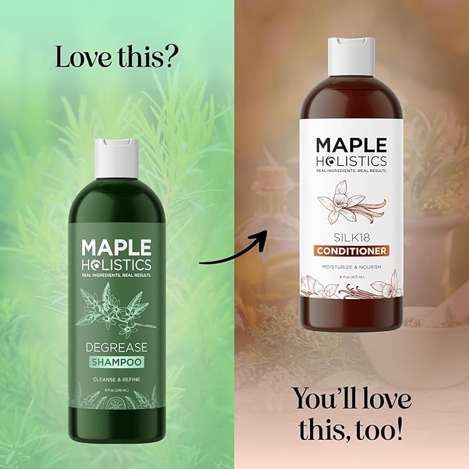 Clarifying Shampoo for Build Up and Oily Hair - Deep Cleansing Shampoo with Rosemary - Refreshing Lemon for Greasy Hair & Jojoba Oil for Scalp Cleanser - Anti Residue Shampoo for Healthy Scalp - 8 Oz