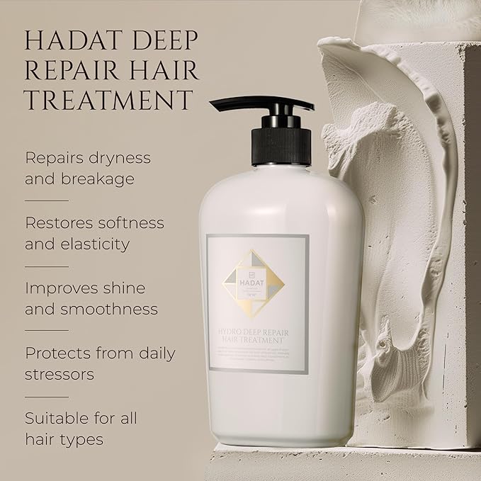DEEP REPAIR HAIR TREATMENT – Intensive Hair Mask for Damaged Hair – Color Protection Mask with Hydrolyzed Silk Protein & Collagen – Deep Hydration – Made in Israel Hair Care, 16.9 Fl Oz