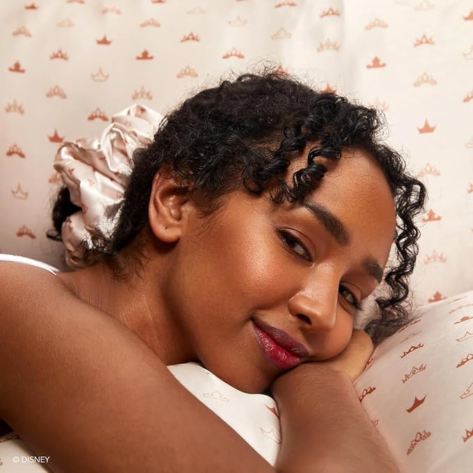 Kitsch & Disney Desert Crown Satin Pillowcase with Zipper – Soft Cooling, Better Than Silk Pillowcase, Disney Design for Kids Rooms & Toddler Bed Time Pillow Case – King 19x36