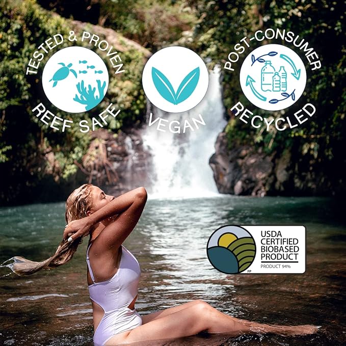 STREAM 2 SEA Boaters and Campers All Natural Hair Shampoo for Camping and Boating, 4 oz Reef Safe, Fragrance Free, Anti Frizz and Color Safe Shampoo, Paraben Free Hydrating Shampoo