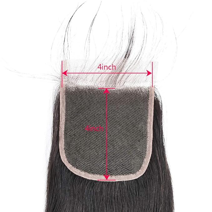 Body Wave Human Hair Bundles with Closure 18 20 22 with 18"Closure 8A Brazilian 100% Unprocessed Brazilian Virgin Hair Body Wave 3 Bundles with Free Part 4X4 Lace Closure Natural Color