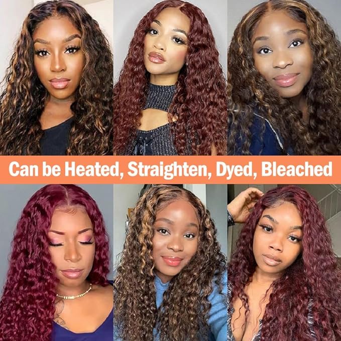 Human Hair Bundles Deep Wave Brazilian Weaves 22 24 26inch 12A 100% Unprocessed Virgin Deep Wave Quick Raw Human Hair 3 Bundles Deals Natural Black