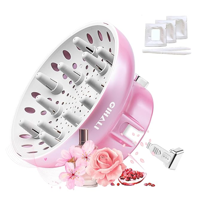 Universal Hair Diffuser “Super Sturdy” 1.7 Inch to 2.6 Inch for Natural Curly and Wavy Hair, Hair Dryer Attachment (Pink 2 Aroma Upgrade)