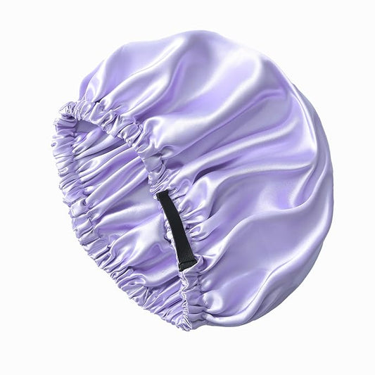 Silk Bonnet for Sleeping Women,Adjustable Satin Bonnet for Women Curly Natural Hair,Double Layer Anti Frizz Soft Sleep Cap.