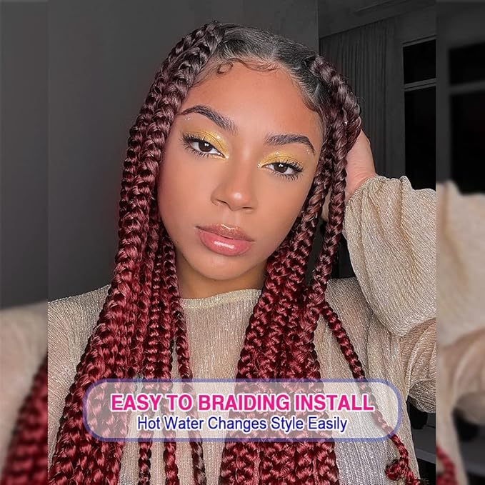 8 Pack Ombre Braiding Hair Pre Stretched - 20" 80G/Pack Premium Pre Stretched Braiding Hair Extensions, Professional Itch Yaki Texture Prestretched Hair(1Bbug)