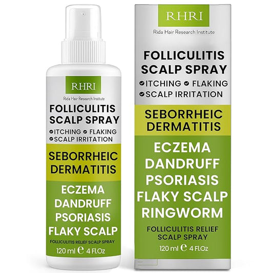 Folliculitis Scalp Spray | Dandruff Treatment for Psoriasis & Folliculitis | Antifungal & Anti Dandruff Itchy Scalp Treatment Formula Spray for Dry and Irritated Scalp