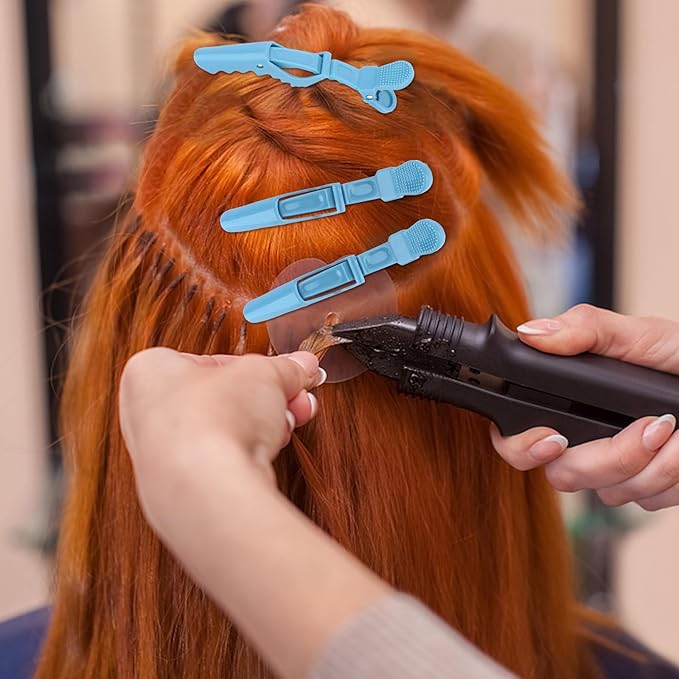 24 Pack Blue Alligator Hair Clips, 4.5 inch Clips for Hair Sectioning, Hair Styling Accessories for Women Men Girls Teens