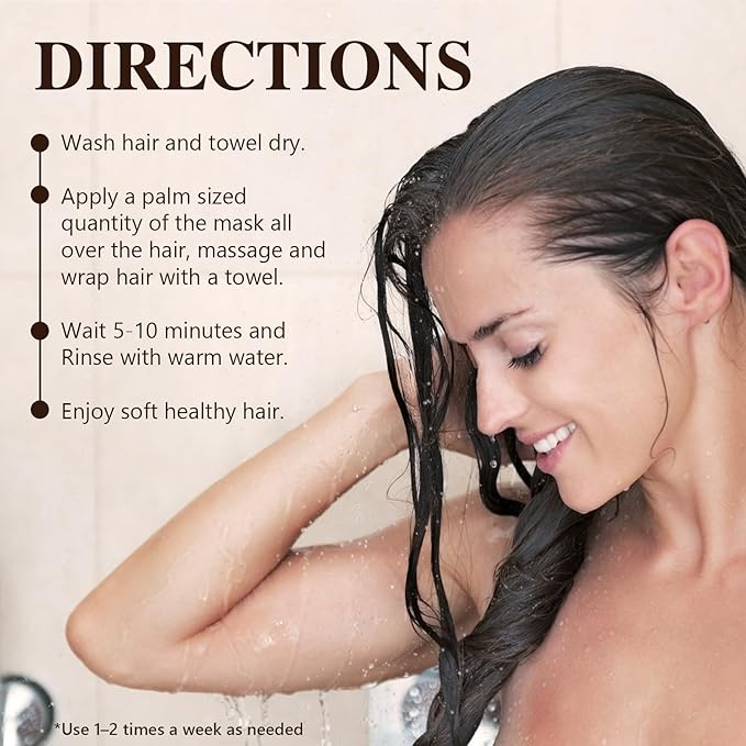 Dmsky 2 Pack Hair Mask for Damaged Hair - 16.2 Fl OZ Collagen Hair Mask & Keratin Hair Treatment-Hydrating,Repairing,Nourishes Deep Conditioning Hair Masks for All Hair Types