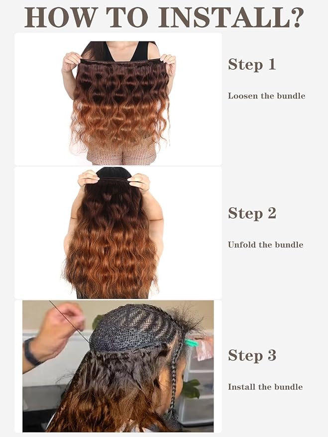 Ombre Bundles Human Hair (T4/30,16 18 20) 2 Tone Brazilian Body Wave 100% Unprocessed Virgin Brazilian 10A Ombre Body Wave Human Hair Weave Bundles