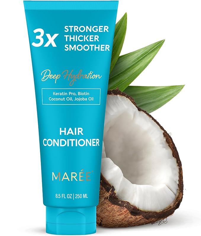 MAREE Hair Conditioner for Women & Men – Deep Conditioning Hydrating Moisturizing Color Safe Conditioner – Hair Moisturizer for Curly Dry Damaged Color Treated – Acondicionador Para Cabello