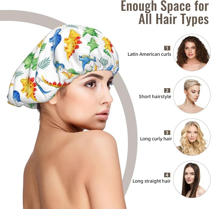 Satin Silk Bonnet for Sleeping Women Double Layer Sleep Hair Bonnets Caps for Curly Braid Hair