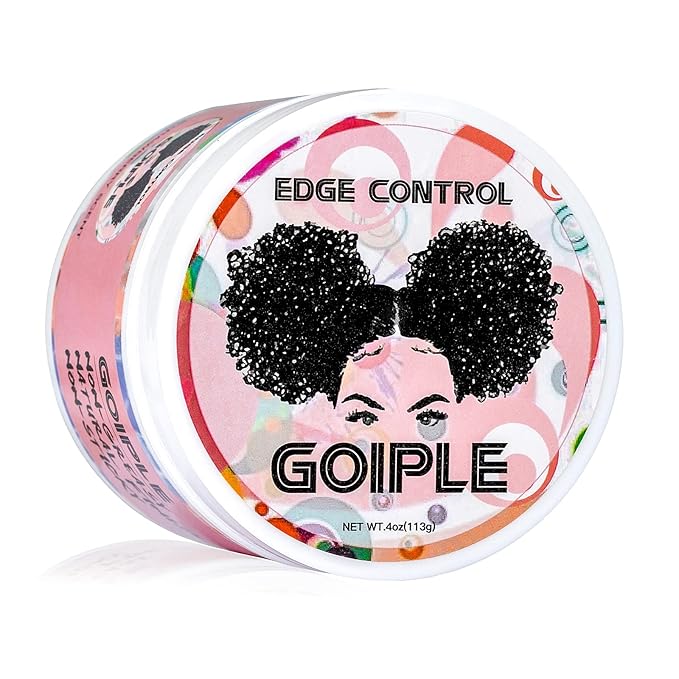 Edge Control Wax for Women Strong Hold Non-greasy, Edge Wax Styling Gel for Black Women Hair No Flaking, White Residue, Shine and Smooth Strawberry Scent 4oz