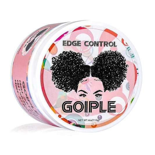 Edge Control Wax for Women Strong Hold Non-greasy, Edge Wax Styling Gel for Black Women Hair No Flaking, White Residue, Shine and Smooth Strawberry Scent 4oz