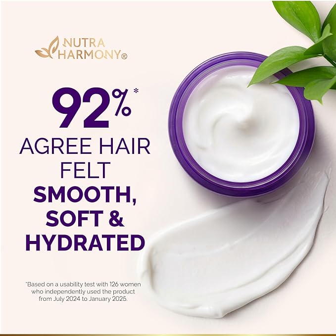 Hydrating Hair Mask – Post Hair Relaxer for Damaged & Dry – Deep Conditioning Keratin Treatment for Curly & Color-Treated – Soft, Smooth, Anti-Frizz & Split Ends Repair with Collagen, Biotin – 10 oz