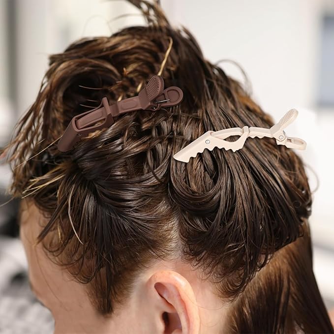 Ondder 24 Pack Alligator Hair Clips for Styling Sectioning Large Salon Pro Hair Clips for Barber Clips for Hair Coloring, Cutting, Sectioning Big Gator Clips Hair Styling Accessories for Women Men